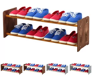 2-półkowy regał na obuwie RBS /szer.90 cm/ Brąz-Olcha / Wamar-Sosenka - Szafki na buty 2-półkowy regał na obuwie RBS /szer.90 cm/ Brąz-Olcha / Wamar-Sosenka - Szafki na buty - miniaturka - grafika 1