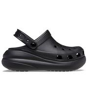 Klapki i japonki damskie - Klapki Crocs Classic Crush Clog 207521-001 - czarne - miniaturka - grafika 1