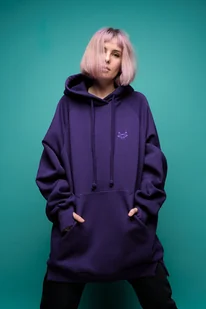 Bluza SUMO fioletowa / oversize hoodie - Bluzy damskie - miniaturka - grafika 1