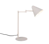 Lampy stojące - Trio COSIMA 563900176 lampa stołowa regulowana ciepły szary 1xE14 łamane ramię - miniaturka - grafika 1