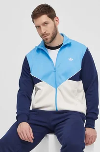 adidas Originals bluza męska kolor niebieski wzorzysta IM9443 - Bluzy męskie - miniaturka - grafika 1