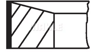 Zestaw pierścieni tłokowych Mahle 013 RS 10102 0N0 - Silnik - akcesoria - miniaturka - grafika 1