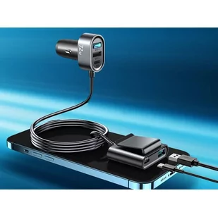 Joyroom ładowarka samochodowa 2xPD + 2xQC3.0 75W 1,5m czarna (JR-CL05) - Ładowarki samochodowe - miniaturka - grafika 3