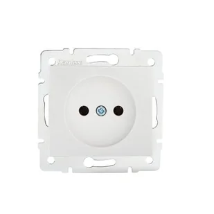 Kanlux Gniazdo zasilające pojedyncze DOMO 01-1210-102 bi 24729 - Gniazdka elektryczne - miniaturka - grafika 1