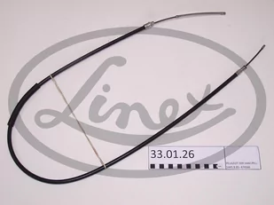 LINEX LINKA HAMULCA 33.01.26 PEUGEOT 309 1445/1152 BĘBNY PRAWA - Linki hamulca postojowego - miniaturka - grafika 1