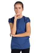 Koszulki dla dziewczynek - Koszulka dziewczęca t-shirt bawełniany ciemnoniebieski 122-128 YOCLUB - miniaturka - grafika 1