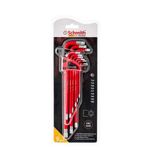 SCHMITH Kpl. Kluczy Torx Długich 9szt. SQKT-2 25034 - Klucze i nasadki - miniaturka - grafika 2