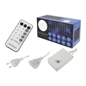 Oświetlenie świąteczne - Kurtyna świetlna 240 x LED, 3 x 2 m, 8 funkcji, AC 230 V, sterowana pilotem, światło zimne białe. (1LM) - miniaturka - grafika 1