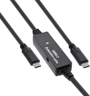 Kable komputerowe i do monitorów - InLine InLine® USB 3.2 Gen.1 active cable, USB-C male to USB-C male, 15m - miniaturka - grafika 1
