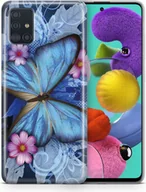 Etui i futerały do telefonów - Etui na telefon komórkowy Apple iPhone 7 / 8 / SE 2022 Etui Pokrowiec Torba Zderzak Etui TPU, Model: Apple iPhone 7 / 8 / SE 2021, Wybierz wzór: Butterfly Blue - miniaturka - grafika 1