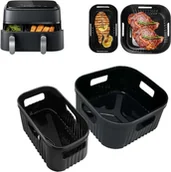 Akcesoria i części do mikrofalówek - Formy silikonowe do frytkownicy Philips Airfryer Dual Basket NA350 NA550 9L - miniaturka - grafika 1