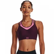 Biustonosze - Biustonosz treningowy Under Armour UA Infinity Mesh Low - różowy - miniaturka - grafika 1