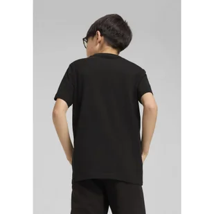 Młodzieżowa koszulka Essentials Camo PUMA Black - Odzież sportowa dziecięca - miniaturka - grafika 1