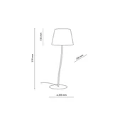 Lampy stojące - TK Lighting Lampa stołowa Nicola, żółta - miniaturka - grafika 1