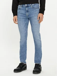 Calvin Klein Jeans Jeansy J30J324843 Niebieski Super Skinny Fit - Spodnie męskie - miniaturka - grafika 1