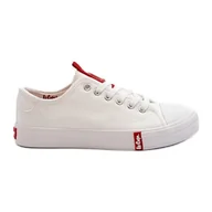 Trampki damskie - Niskie Trampki Damskie Lee Cooper LCW-24-31-2239 Białe - miniaturka - grafika 1