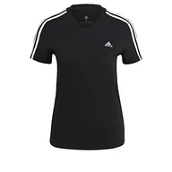 Koszulki i topy damskie - adidas T-shirt damski, czarny/biały, L - miniaturka - grafika 1