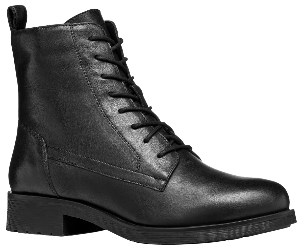 Geox Damskie buty D RAWELLE, czarne, rozmiar 36 EU, czarny, 36 EU