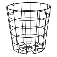 Pudła i pojemniki do przechowywania - Home Styling Collection Kosz KOSZYK metalowy czarny do przechowywania 730150 - miniaturka - grafika 1