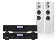 Zestawy stereo - Rotel A14 MKII (czarny) + CD14 MKII (czarny) + 603 S3 (biały) - miniaturka - grafika 1