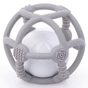 Grzechotki dla dzieci - Piłka grzechotka szara - miniaturka - grafika 1