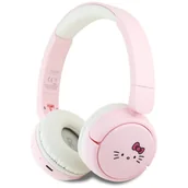Słuchawki - Hello Kitty Face Logo Bluetooth różowy - miniaturka - grafika 1
