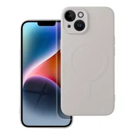 Etui i futerały do telefonów - OEM Futerał Silicone mag cover do iphone 14 biały - miniaturka - grafika 1