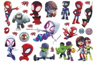Zabawki kreatywne - tatuaże tymczasowe Spiderman Spidey duży arkusz zmywalne dużo wzorów H1 - miniaturka - grafika 1