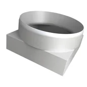 Filtry do okapów - Redukcja tworzywo srebrna 9 x 9 x 100 mm - miniaturka - grafika 1