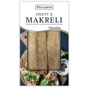 Pescadero Filety Z Makreli Wędzone Dymem Z Drewna Bukowo-Olchowego 125 G - Konserwy i dania rybne - miniaturka - grafika 1