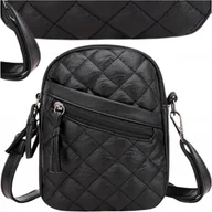 Torebki damskie - Torebka skórzana damska na ramię listonoszka CROSSBODY boho na telefon - miniaturka - grafika 1