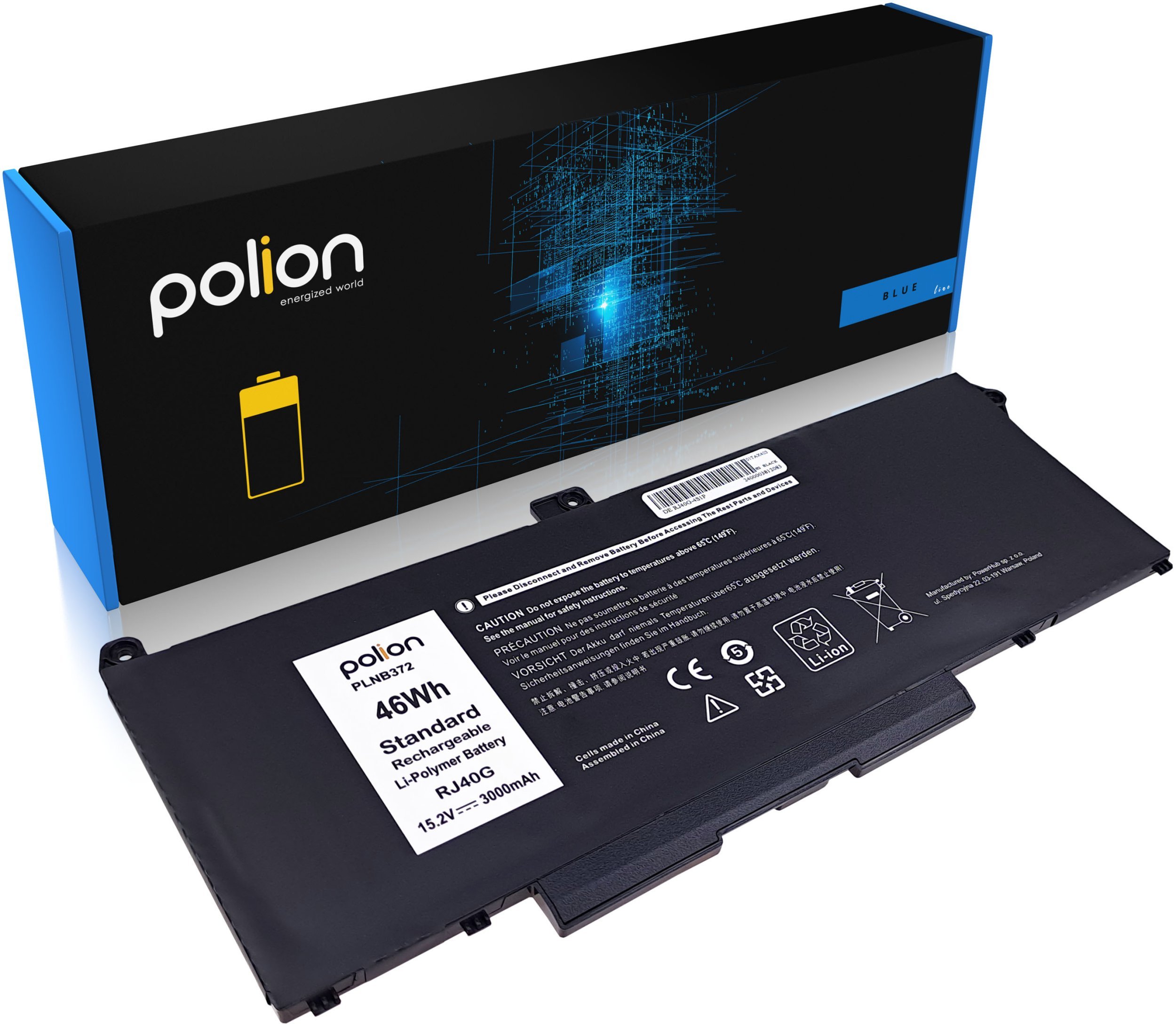 Bateria do laptopa DELL RJ40G Latitude 5420 5520 Precision 3560 3000mAh