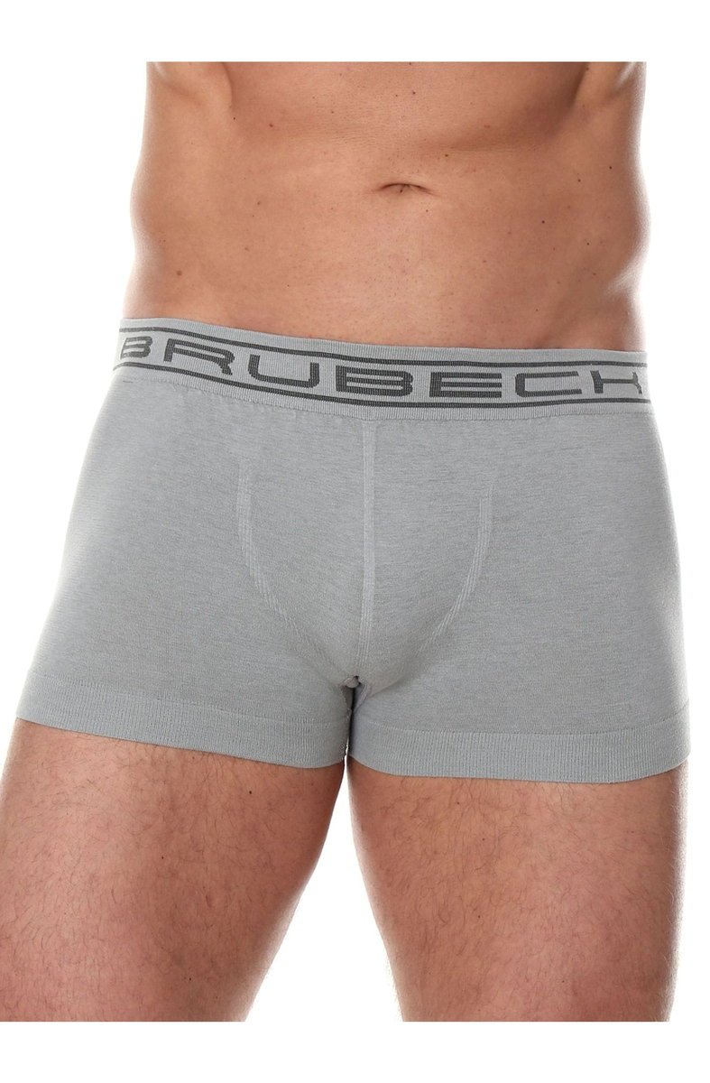 Bokserki męskie bawełniane Brubeck Comfort Cotton BX10050A stalowy - M