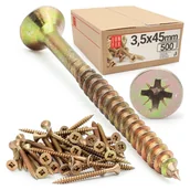 Wkręty - Wkręty do drewna uniwersalne 3,5x45mm 500szt. - miniaturka - grafika 1