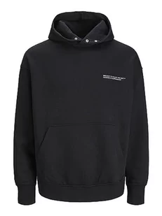 Bestseller A/S Męska bluza z kapturem Jorvesterbro Back Sweat Hood Sn, czarny, XL - Bluzy męskie - miniaturka - grafika 1