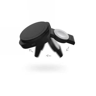 Zens Travel Charger Pro 2 - ładowarka bezprzewodowa do dwóch urządzeń Qi2 20W, kompatybilna z MagSafe, kabel i etui w zestawie (black) - Ładowarki do telefonów - miniaturka - grafika 1