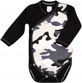 Body dla niemowląt - Body KOPERTOWE 100%Bawełna MORO Czarne r 62 KLEKLE - miniaturka - grafika 1