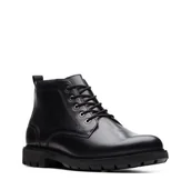 Botki męskie - Clarks Batcombe Mix [black leather] - rozmiar 43 - miniaturka - grafika 1