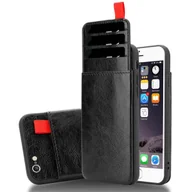 Etui i futerały do telefonów - Etui ochronne Cadorabo do Apple iPhone 6 PLUS / 6S PLUS w kolorze czarnym z wysuwanym etui z TPU - miniaturka - grafika 1