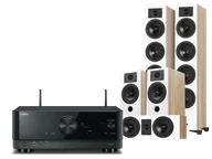 Kino domowe - Yamaha RX-V4A (czarny) + Diva 6 + 3 + 7 (dąb) - miniaturka - grafika 1