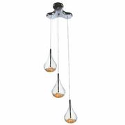 Lampy sufitowe - Zuma Line Lampa wisząca PERLE styl designerski szkło kryształ k9 metal chrom przeźroczysty P0226-03B-F4RK - miniaturka - grafika 1