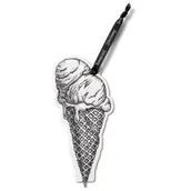 Zakładki do książek - If Bookmarks Pens zakładka długopis - lody - miniaturka - grafika 1