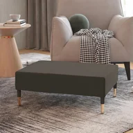 Pufy i podnóżki - shumee shumee Podnóżek ciemnoszary 78x56x32 cm tapicerowany aksamitem - miniaturka - grafika 1