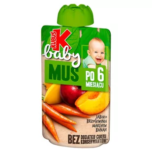 Kubuś - Mus jabłko brzoskwinia marchew banan po 6 miesiącu - Desery dla dzieci - miniaturka - grafika 1