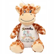 Maskotki i pluszaki - Miś Maskotka Przytulanka Żyrafa METRYCZKA IMIĘ Wz - miniaturka - grafika 1
