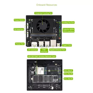 Waveshare NVIDIA Jetson Orin Nano AI development Board - 4GB - Mini PC - miniaturka - grafika 11