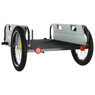 Przyczepka rowerowa, szara, tkanina Oxford i żelazo Lumarko! - Przyczepki rowerowe - miniaturka - grafika 8