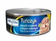 Konserwy i dania rybne - Tuńczyk kawałki w zalewie z olejem roślinnym Helcom 170g - miniaturka - grafika 1