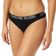 Majtki damskie - Calvin Klein Damskie stringi stringi ze stretchem, czarne (Black), XS, czarny, XS - miniaturka - grafika 1
