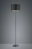 Lampy stojące - Trio Leuchten hostel lampa stojąca, metal, czarny mat/złoty 408200179 - miniaturka - grafika 1